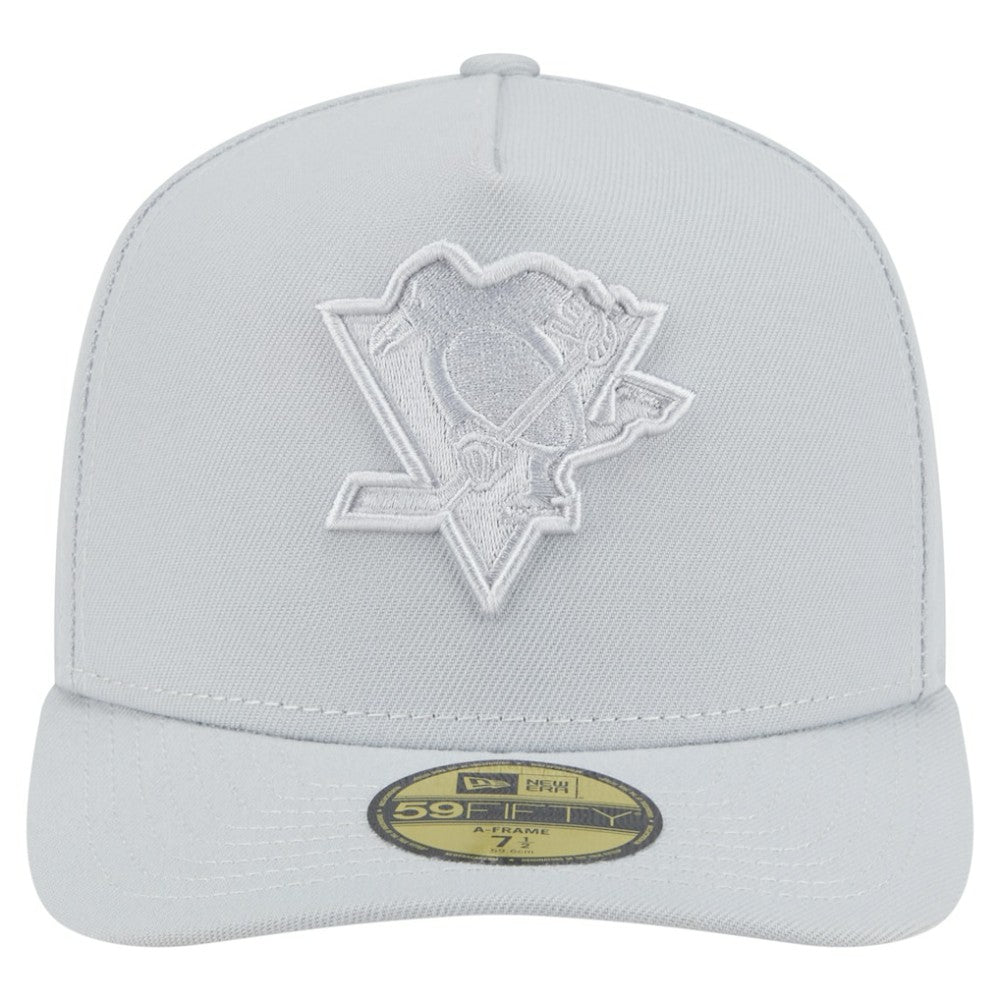Pittsburgh Penguins New Era Color Pack A-Frame 59FIFTY Fitted Hat Gray