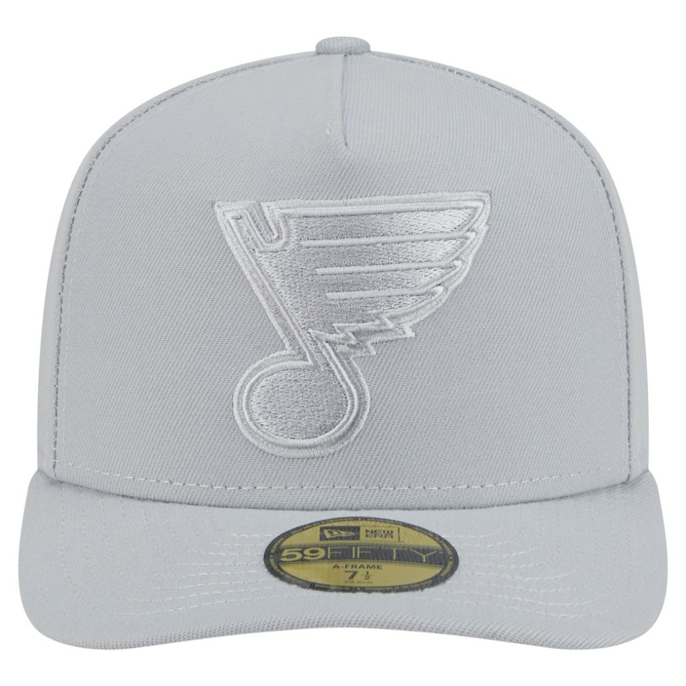 St. Louis Blues - New Era Color Pack A-Frame 59FIFTY Fitted Hat Gray