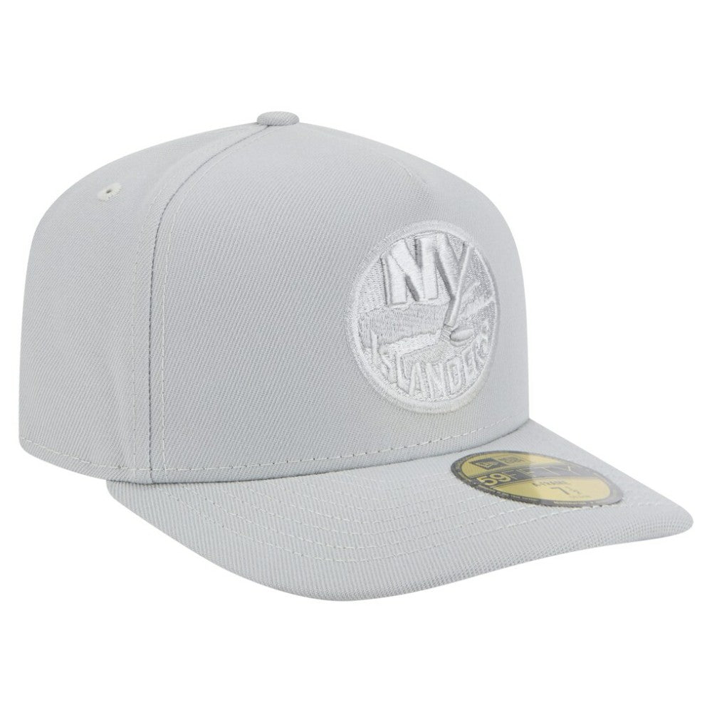 New York Islanders - New Era Color Pack A-Frame 59FIFTY Fitted Hat Gray