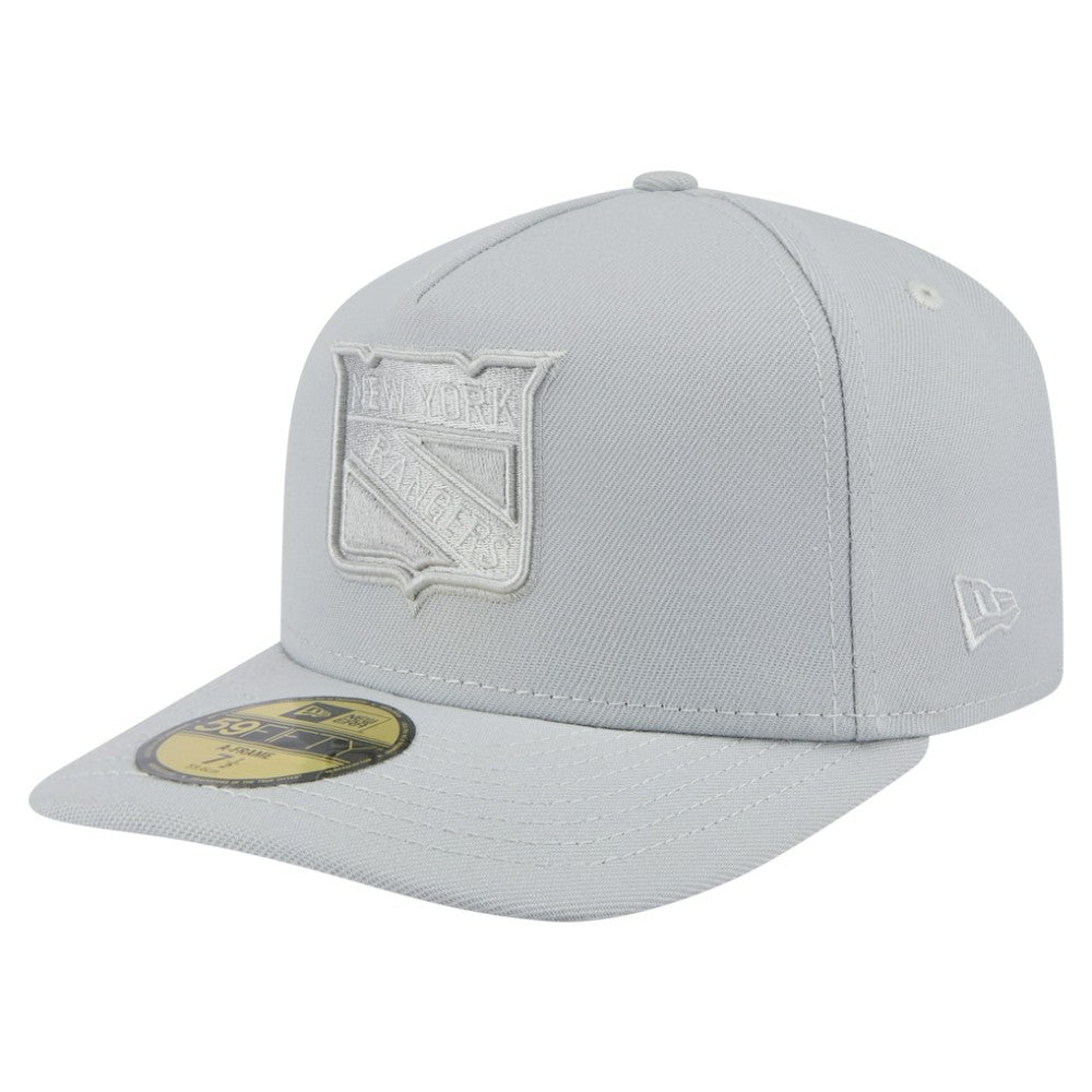 New York Rangers New Era Color Pack A-Frame 59FIFTY Fitted Hat Gray