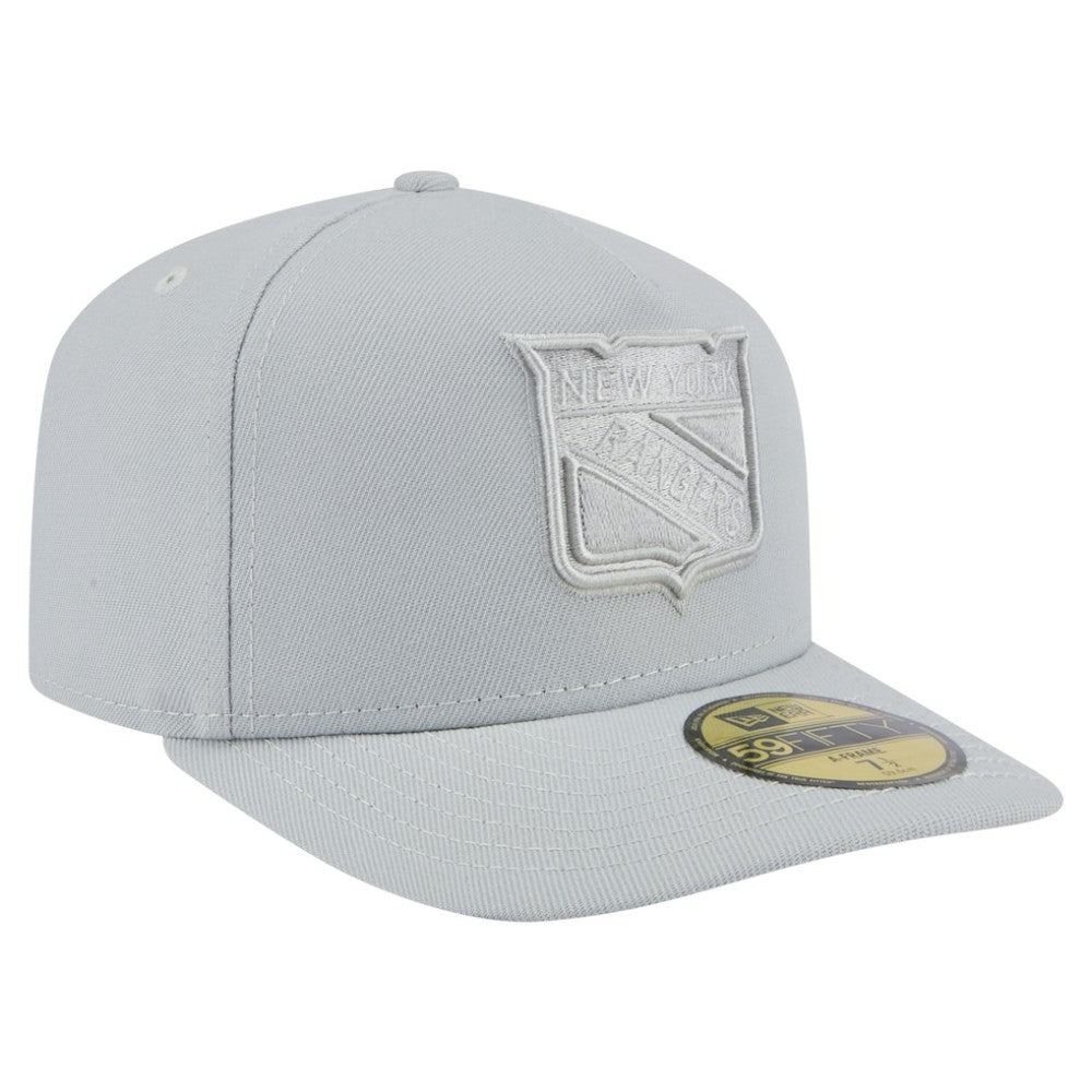 New York Rangers New Era Color Pack A-Frame 59FIFTY Fitted Hat Gray