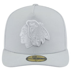 Chicago Blackhawks New Era Color Pack A-Frame 59FIFTY Fitted Hat Gray