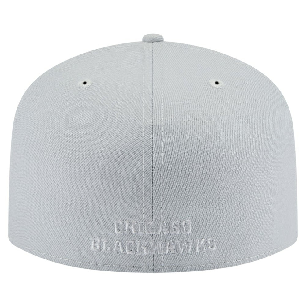 Chicago Blackhawks New Era Color Pack A-Frame 59FIFTY Fitted Hat Gray
