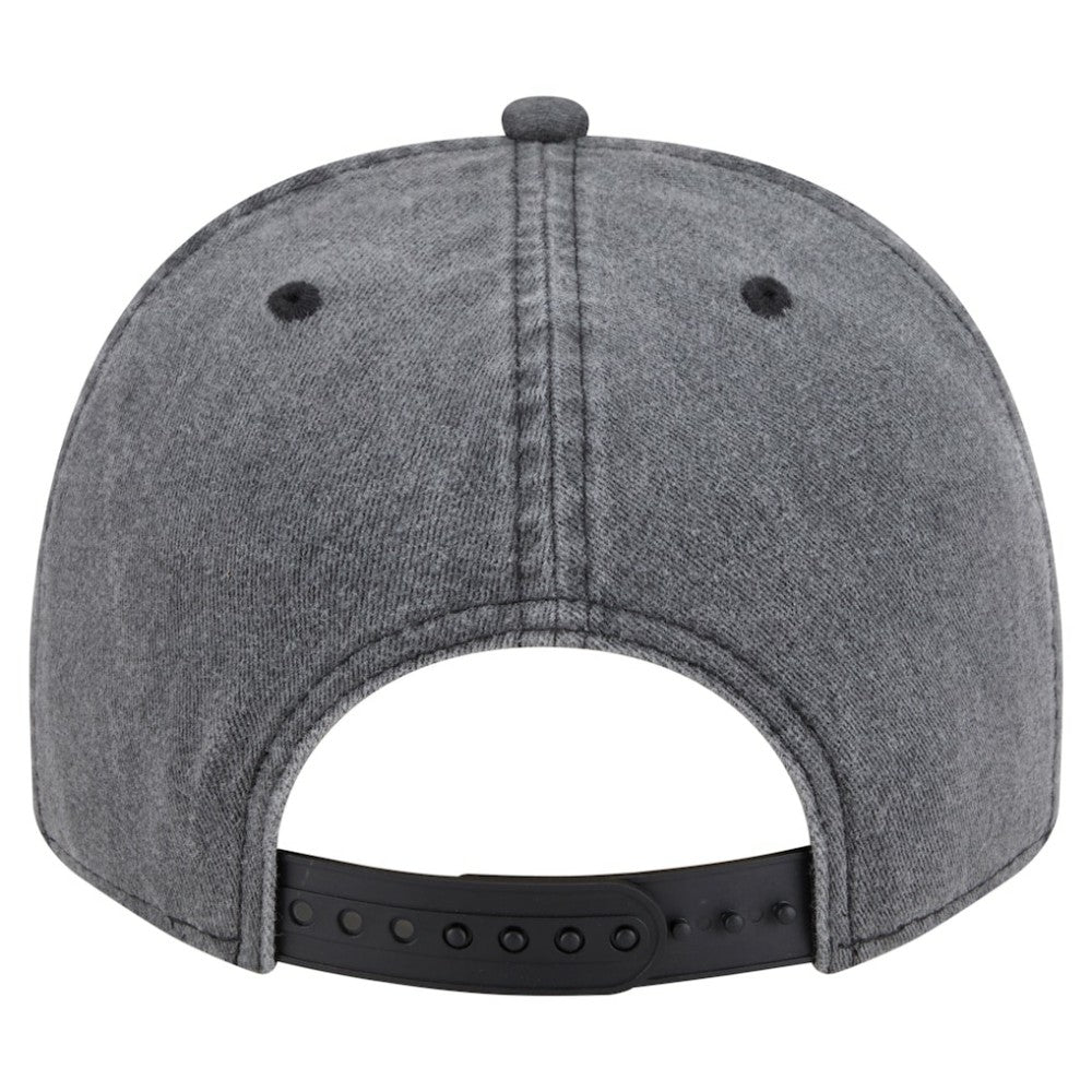 Minnesota Wild - New Era Throwback Washed A-Frame Pre-Curved 9FIFTY Snapback Hat Charcoal