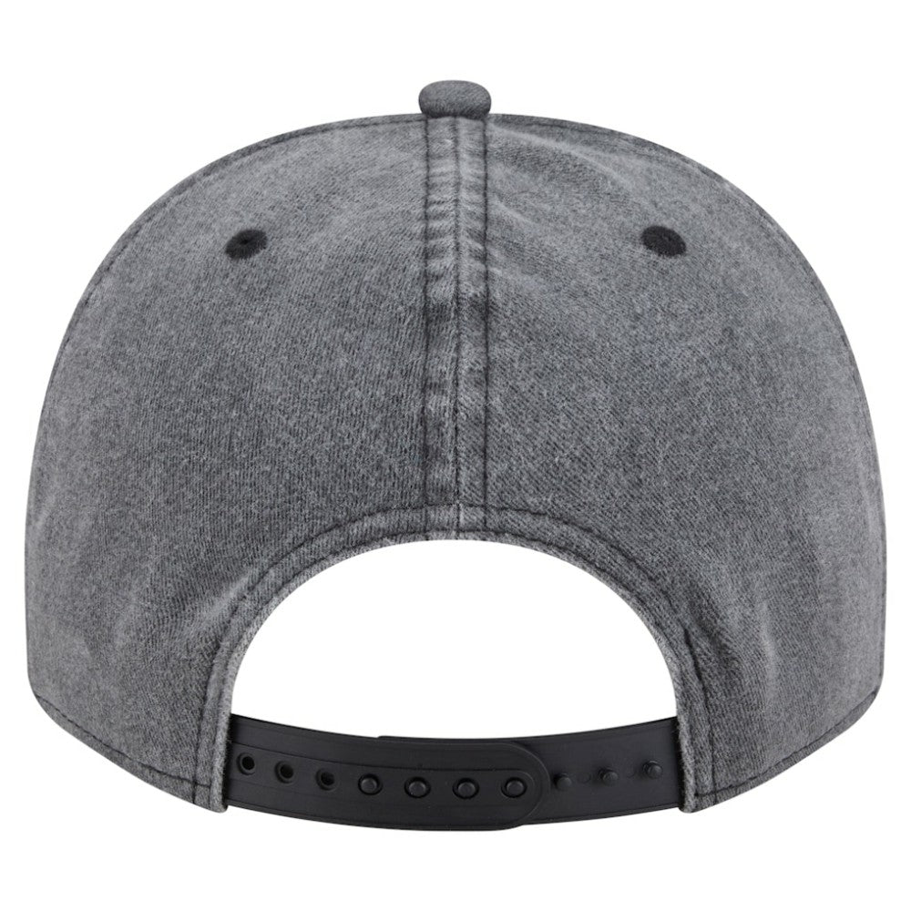 Seattle Kraken New Era Throwback Washed A-Frame Pre-Curved 9FIFTY Snapback Hat Charcoal