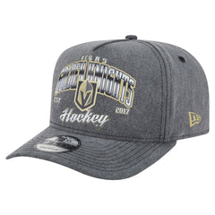 Vegas Golden Knights New Era Throwback Washed A-Frame Pre-Curved 9FIFTY Snapback Hat Charcoal