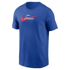 Nike France National Team Team Wordmark Swoosh Core T-Shirts - Royal