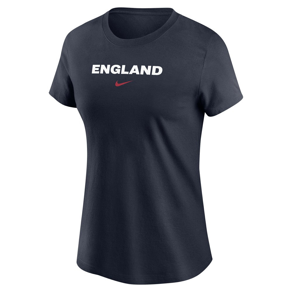 Nike England National Team Women's Wordmark T-Shirts - Navy