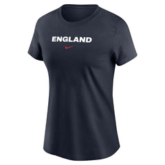 Nike England National Team Women's Wordmark T-Shirts - Navy