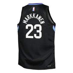 NBA - Lauri Markkanen Utah Jazz Jordan Brand Youth Swingman Jersey - Statement Edition - Black
