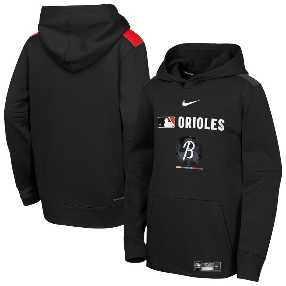 Baltimore Orioles Nike Youth City Connect Authentic Collection Performance Pullover Hoodie Sale