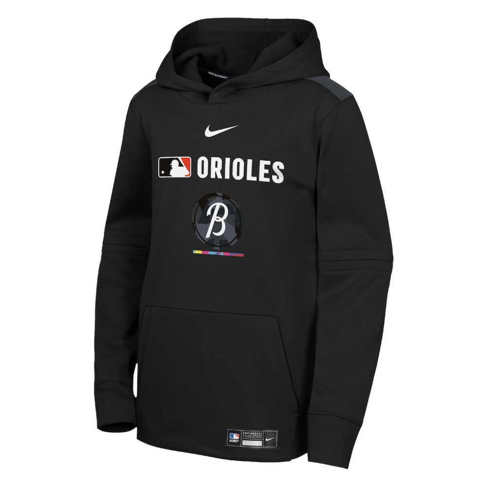 Baltimore Orioles Nike Youth City Connect Authentic Collection Performance Pullover Hoodie Sale