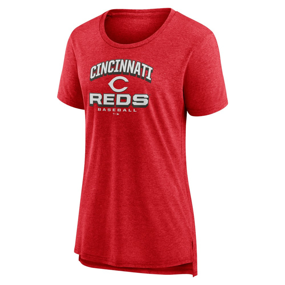 Cincinnati Reds Women's Arch Tri-Blend T-Shirt Clearance