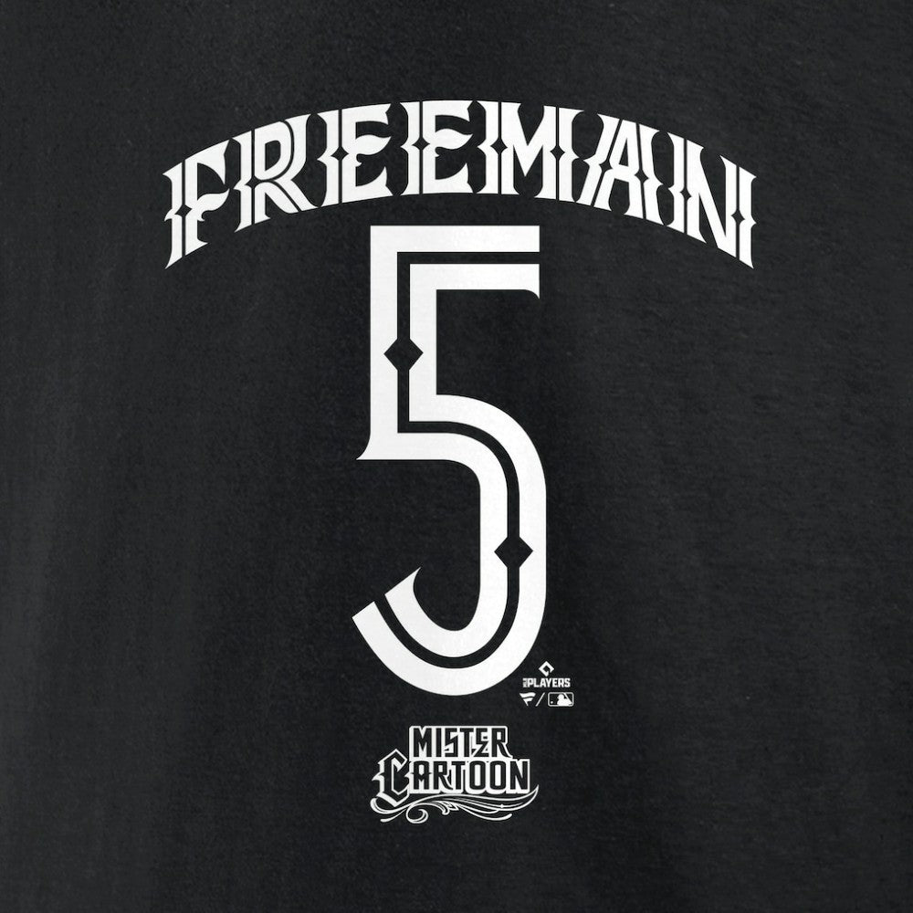 Freddie Freeman Los Angeles Dodgers Mister Cartoon Name & Number T-Shirt Lifestyle