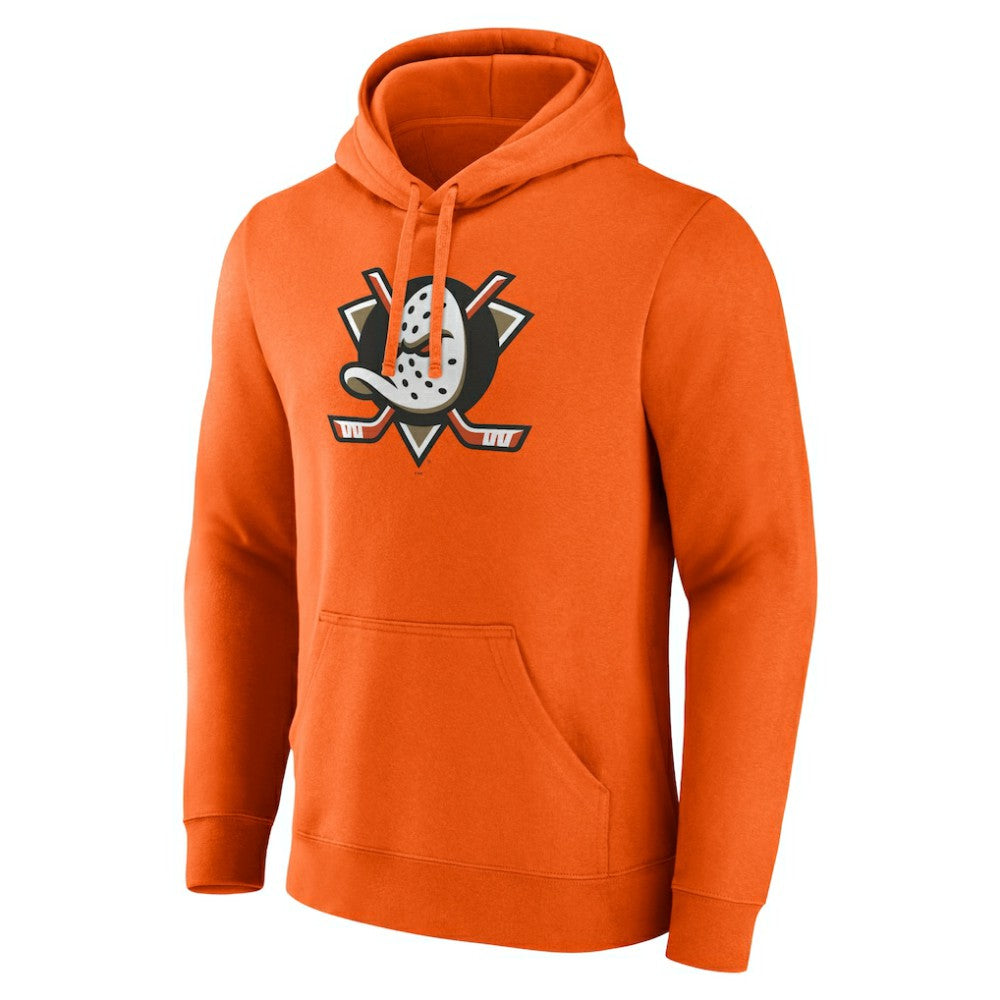 Anaheim Ducks - Fanatics Primary Logo Fleece Pullover Hoodie Orange