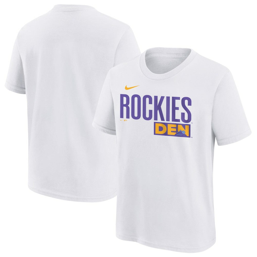Colorado Rockies Nike Youth 2025 City Connect Wordmark T-Shirt Online