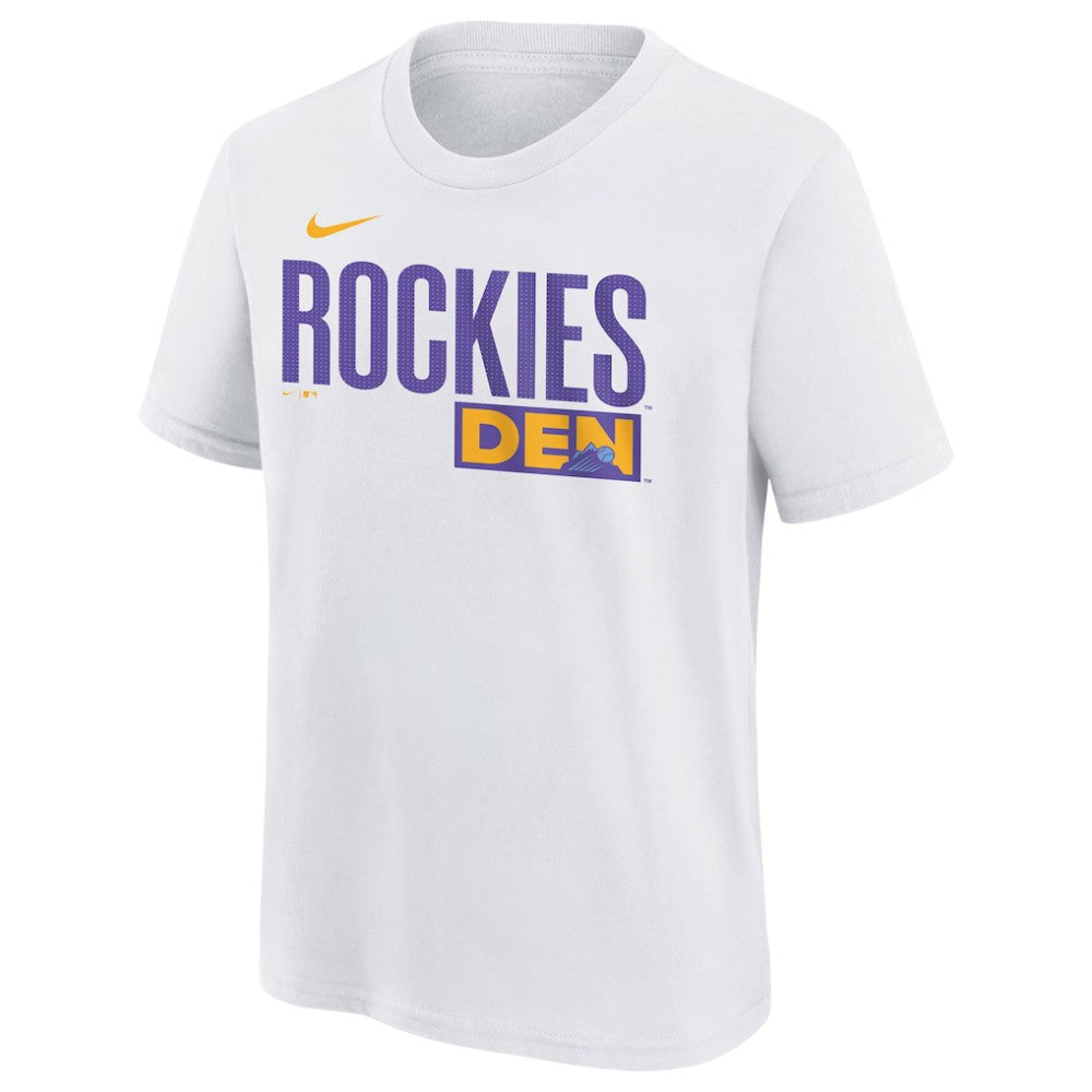 Colorado Rockies Nike Youth 2025 City Connect Wordmark T-Shirt Online