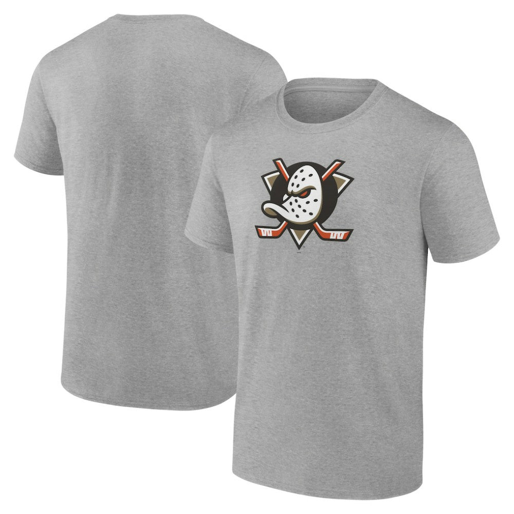Anaheim Ducks - Primary Logo T-Shirt Heather Gray