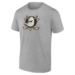 Anaheim Ducks - Primary Logo T-Shirt Heather Gray