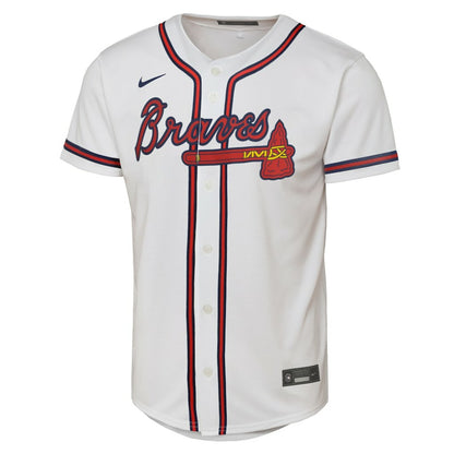 Ozzie Albies Atlanta Braves Nike Youth Home Replica Player Jersey - White | MLB Jerseys