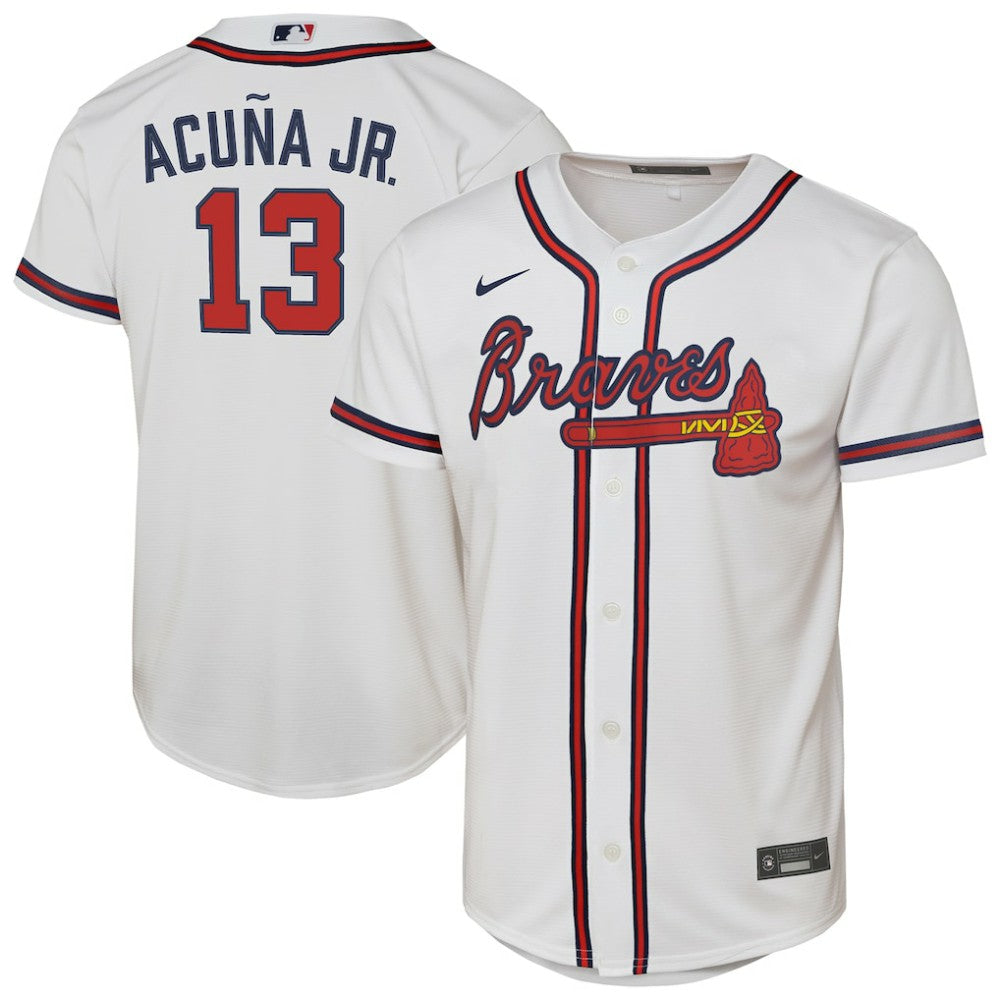 Ronald Acuna Jr. Atlanta Braves Nike Youth Home Replica Player Jersey Clearance