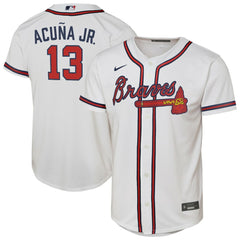 Ronald Acuna Jr. Atlanta Braves Nike Youth Home Replica Player Jersey Clearance