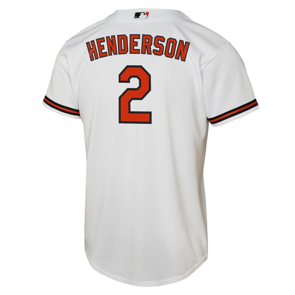 Gunnar Henderson Baltimore Orioles Nike Youth Home Replica Player Jersey - White | MLB Jerseys