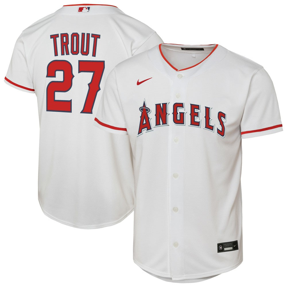 Mike Trout Los Angeles Angels Nike Youth Home Replica Player Jersey Online