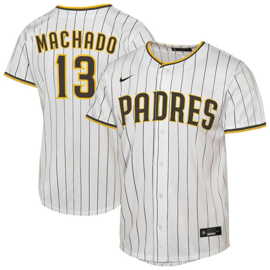Manny Machado San Diego Padres Nike Youth Home Replica Player Jersey - White | MLB Jerseys