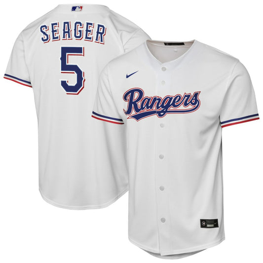 Corey Seager Texas Rangers Nike Youth Home Replica Player Jersey - White | MLB Jerseys