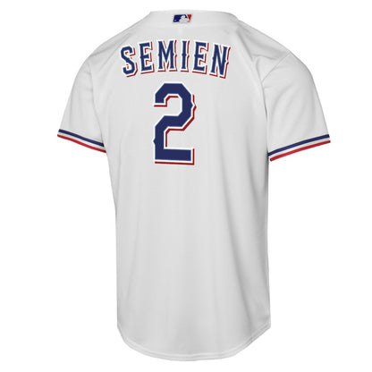 Marcus Semien Texas Rangers Nike Youth Home Replica Player Jersey - White | MLB Jerseys