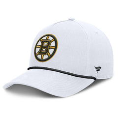 Boston Bruins Fanatics Rope A-Frame Adjustable Hat White