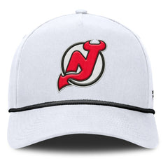 New Jersey Devils - Fanatics Rope A-Frame Adjustable Hat White