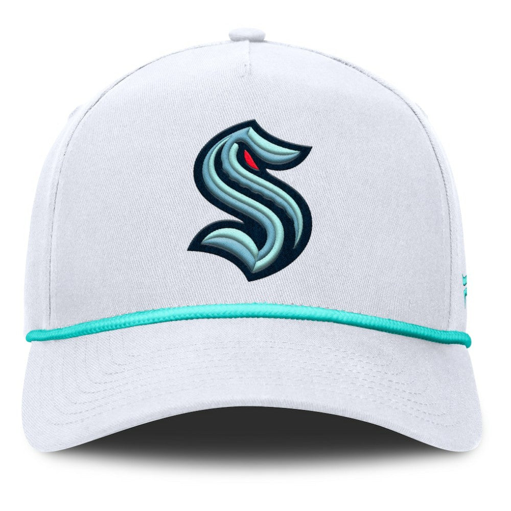 Seattle Kraken Fanatics Rope A-Frame Adjustable Hat White