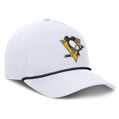 Pittsburgh Penguins Fanatics Rope A-Frame Adjustable Hat White