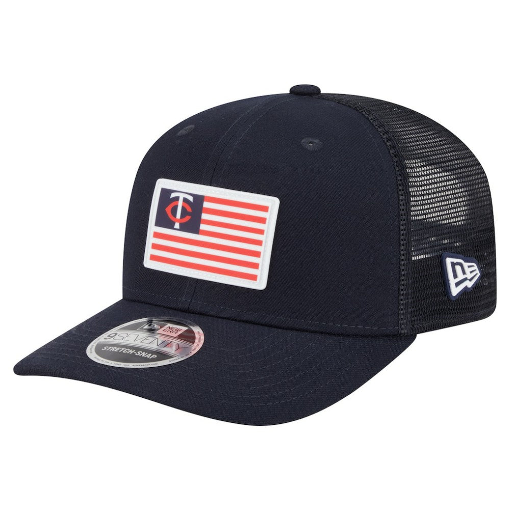 Minnesota Twins New Era Flag 9SEVENTY Stretch-Snap Hat On Sale