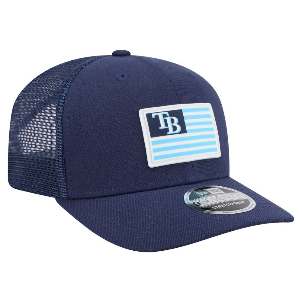 Tampa Bay Rays New Era Flag 9SEVENTY Stretch-Snap Hat On Sale