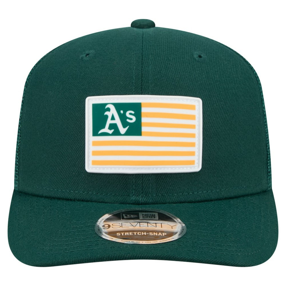 Athletics New Era Flag 9SEVENTY Stretch-Snap Hat Clearance