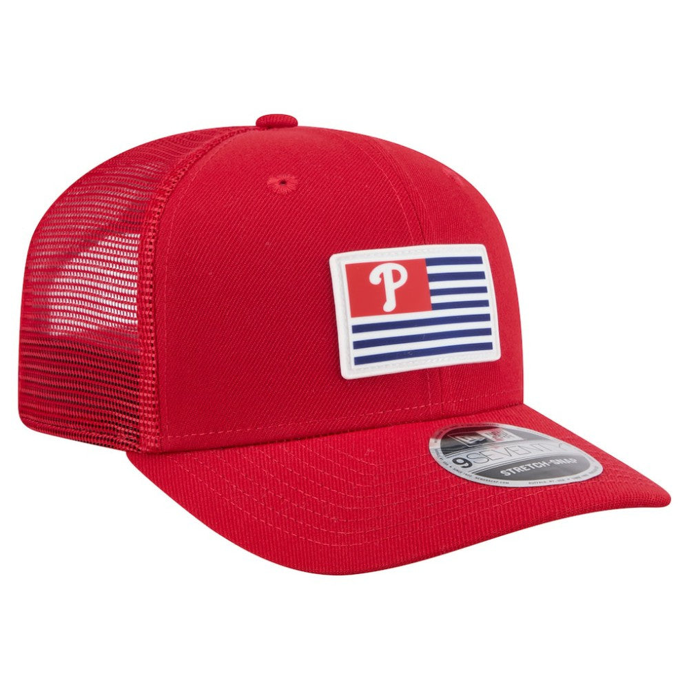 Philadelphia Phillies New Era Flag 9SEVENTY Stretch-Snap Hat for sale
