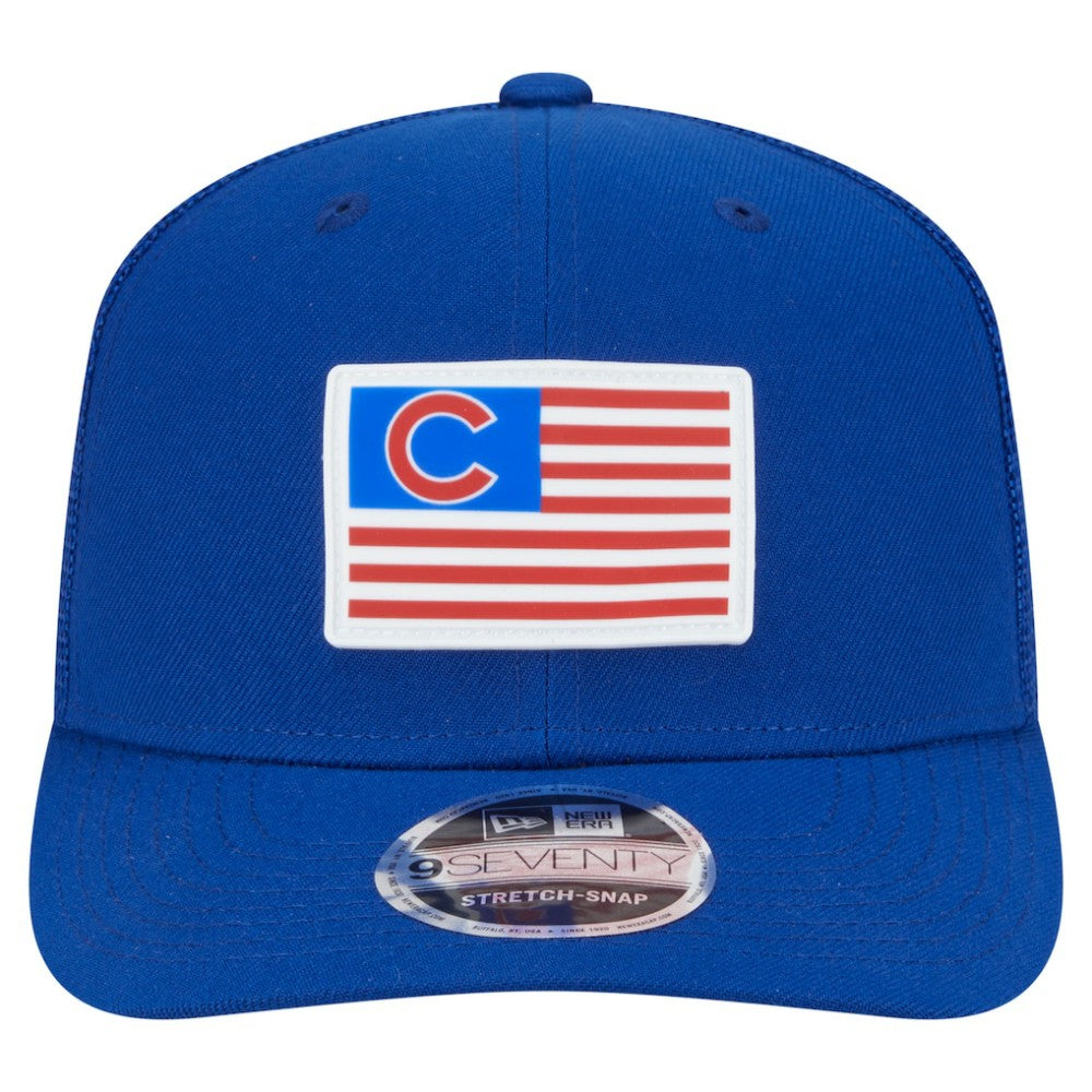 Chicago Cubs New Era Flag 9SEVENTY Stretch-Snap Hat On Sale