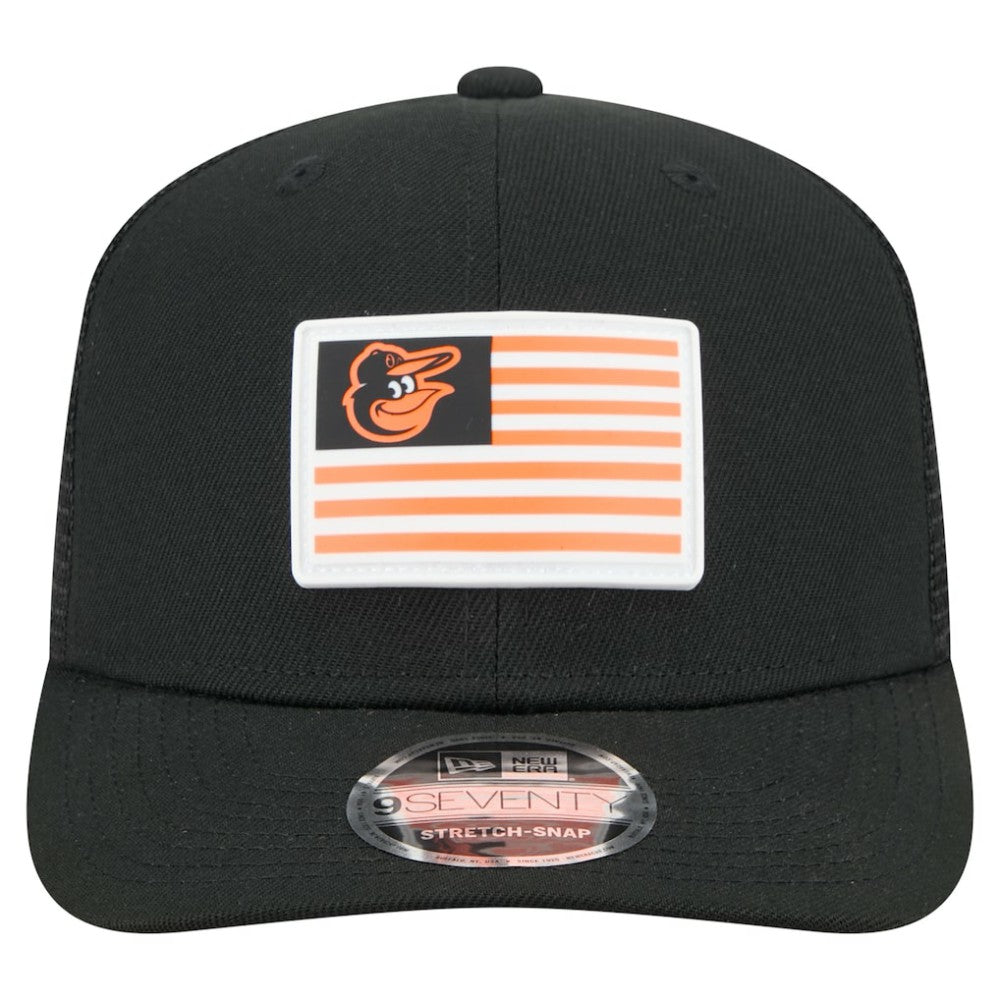 Baltimore Orioles New Era Flag 9SEVENTY Stretch-Snap Hat for sale