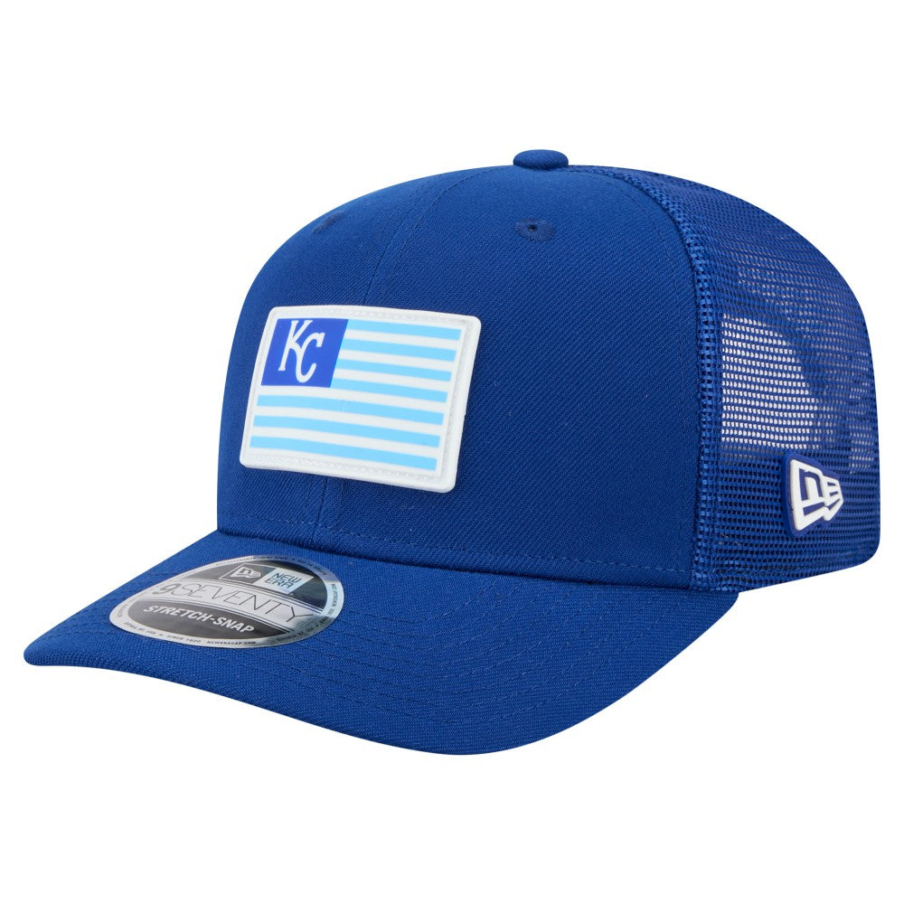 Kansas City Royals New Era Flag 9SEVENTY Stretch-Snap Hat discount