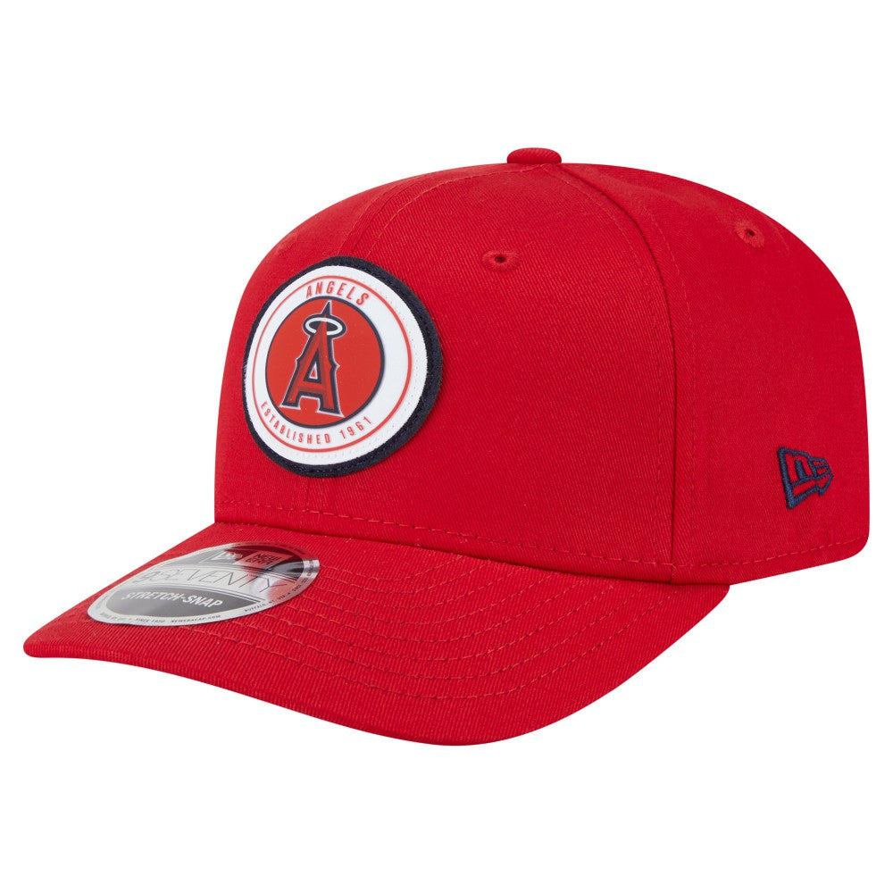 Los Angeles Angels New Era Circle Patch 9SEVENTY Stretch-Snap Hat Online