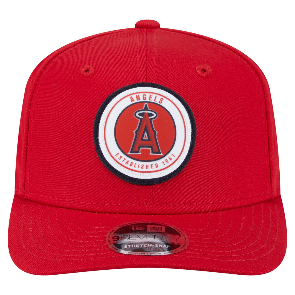 Los Angeles Angels New Era Circle Patch 9SEVENTY Stretch-Snap Hat Online