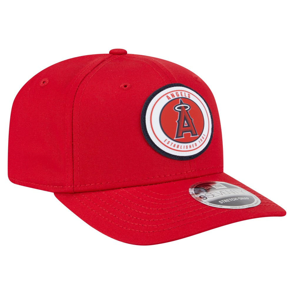Los Angeles Angels New Era Circle Patch 9SEVENTY Stretch-Snap Hat Online