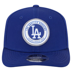 Los Angeles Dodgers New Era Circle Patch 9SEVENTY Stretch-Snap Hat Lifestyle