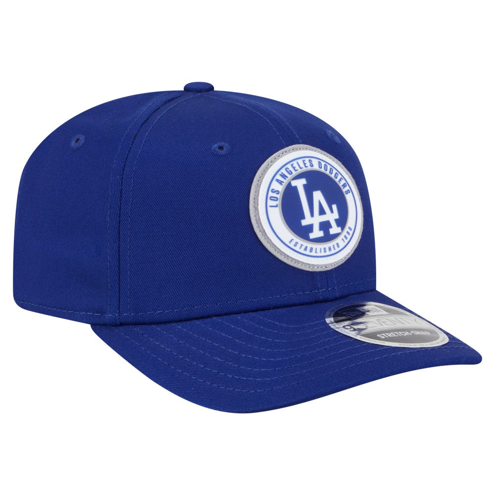 Los Angeles Dodgers New Era Circle Patch 9SEVENTY Stretch-Snap Hat Lifestyle