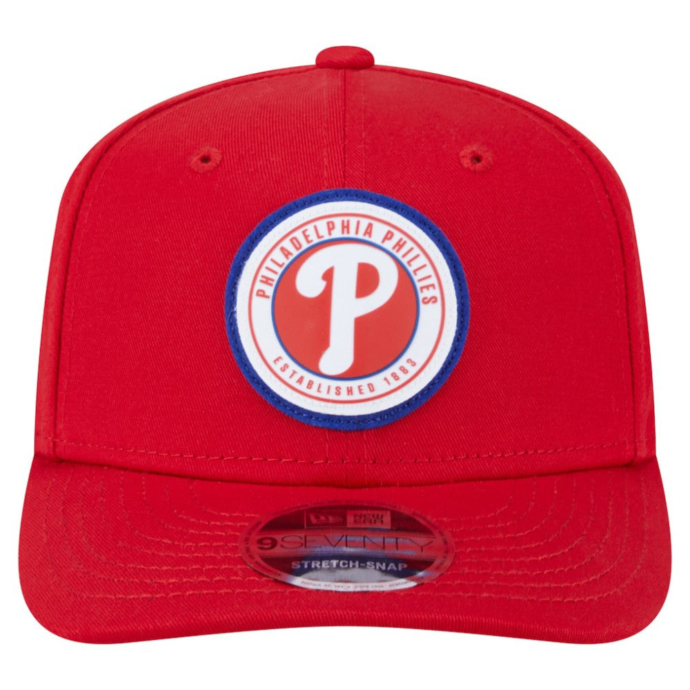 Philadelphia Phillies New Era Circle Patch 9SEVENTY Stretch-Snap Hat Clearance