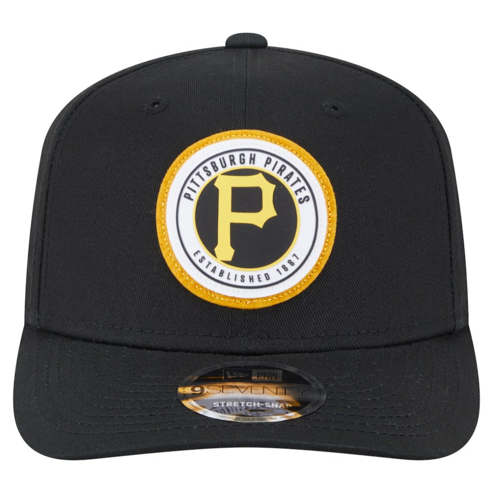 Pittsburgh Pirates New Era Circle Patch 9SEVENTY Stretch-Snap Hat discount