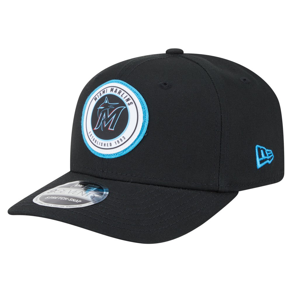 Miami Marlins New Era Circle Patch 9SEVENTY Stretch-Snap Hat Near Me